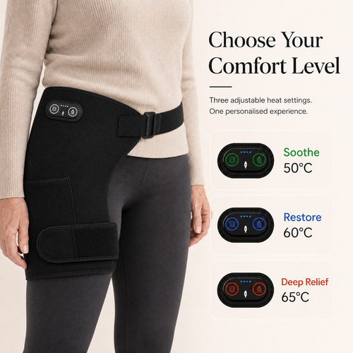 HipWell™ 3-in-1 Red Light Therapy Hip Belt
